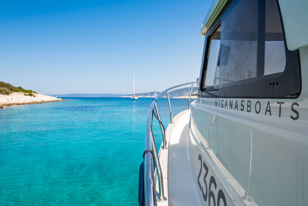 Boat on the Levan island